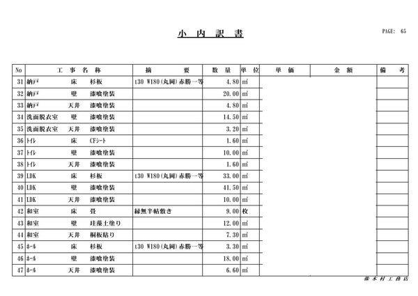 概算見積書(抜粋)