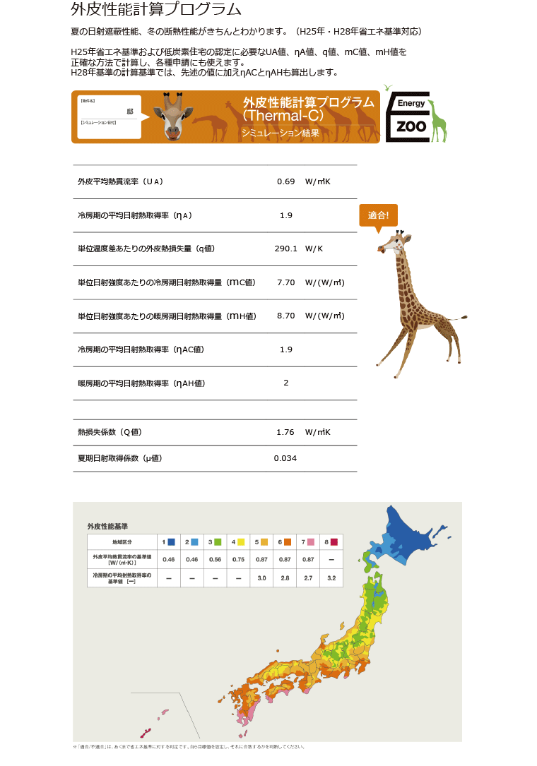 外皮性能計算プログラム