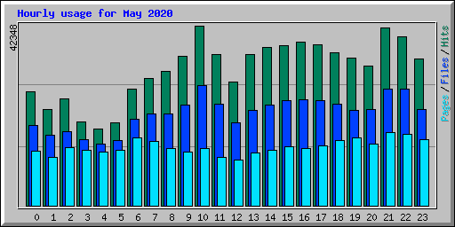 Hourly usage for May 2020