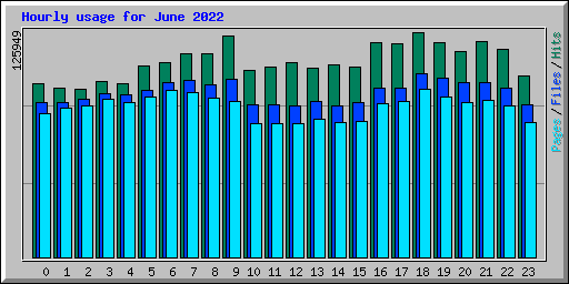 Hourly usage for June 2022